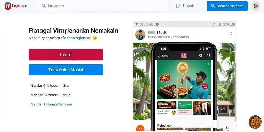Gambaran berbagai permainan yang tersedia dalam aplikasi.