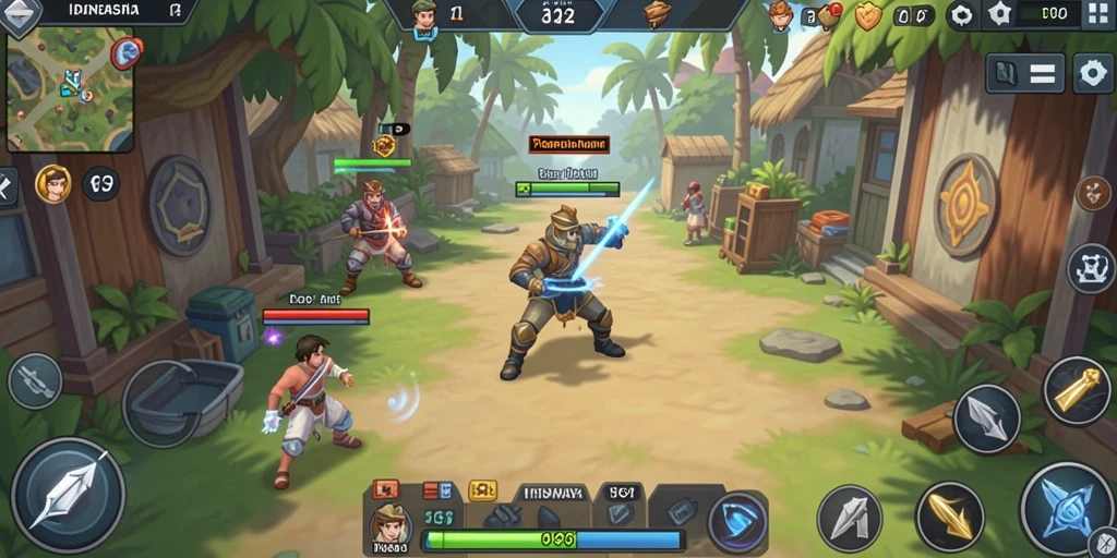 Screenshot menu utama yang mudah digunakan.