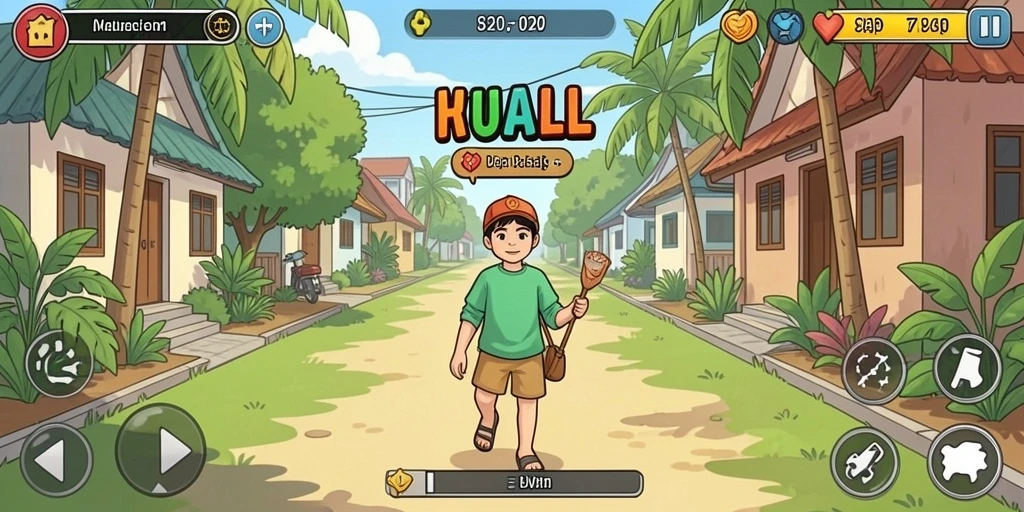 Gambaran fitur interaktif yang memperkaya pengalaman bermain.